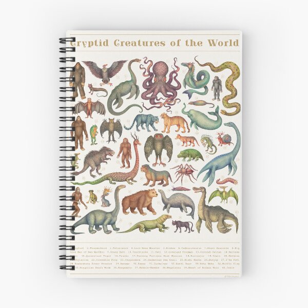 Item preview, Cryptid Creatures of the World version II designed and sold by Cabinet Of Curiosities by Vlad.