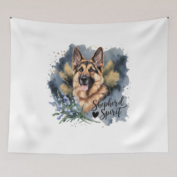 Item preview, From Fido to Fine Art: Watercolor German Shepherd Steals the Show! designed and sold by coolt-sherit.