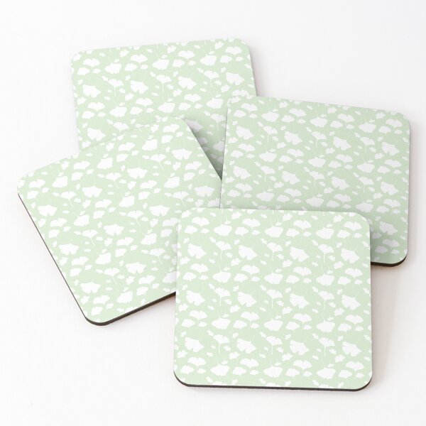 Item preview, Gingko leaf silhouettes in Sage Green designed and sold by Coastal Garden Design Studio.