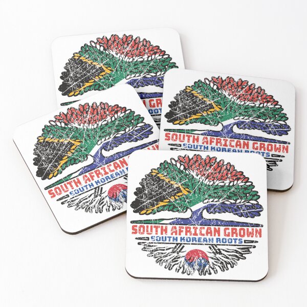 Item preview, South Korea South Korean South African South Africa Tree Roots Flag designed and sold by FlagX.