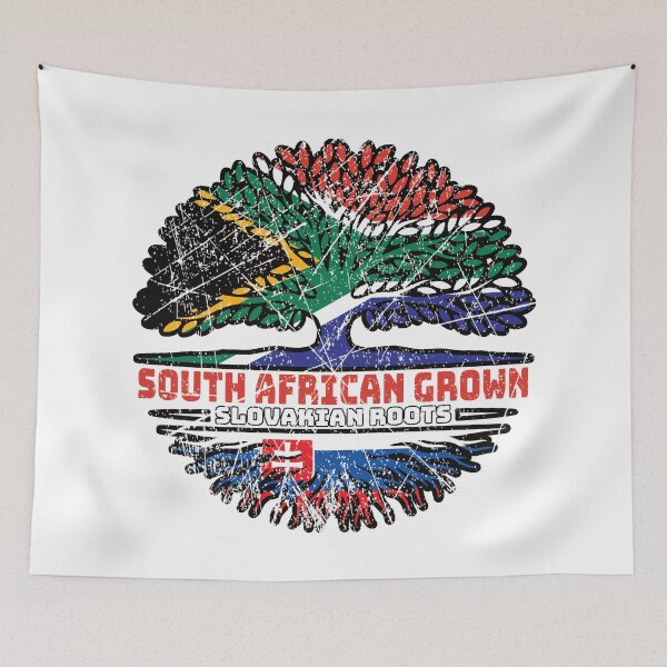 Item preview, Slovakia Slovakian South African South Africa Tree Roots Flag designed and sold by FlagX.