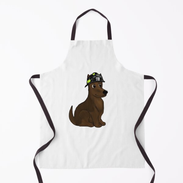 Item preview, Eddie Diaz German Shepherd (with firefighter helmet) designed and sold by RuthandRose.