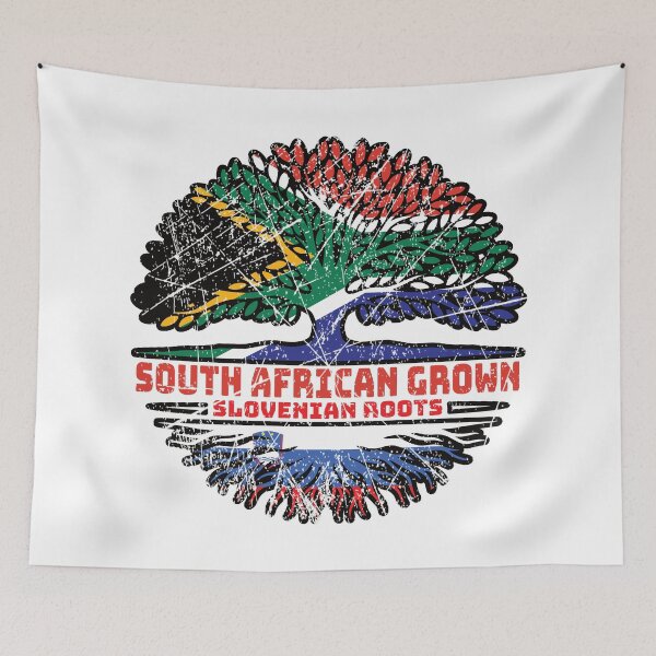 Item preview, Slovenia Slovenian South African South Africa Tree Roots Flag designed and sold by FlagX.