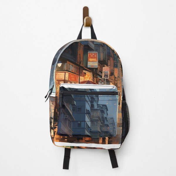 Item preview, a rainy Hong Kong street designed and sold by tired-puppy.