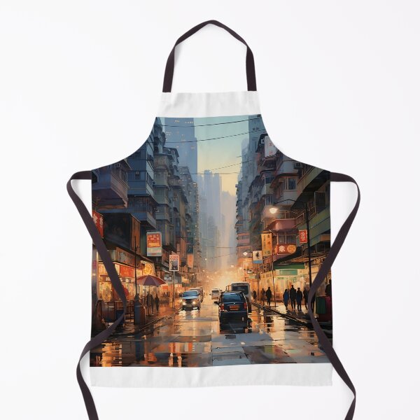 Item preview, a rainy Hong Kong street designed and sold by tired-puppy.