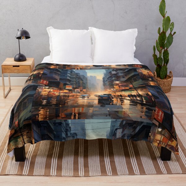 Item preview, a rainy Hong Kong street designed and sold by tired-puppy.