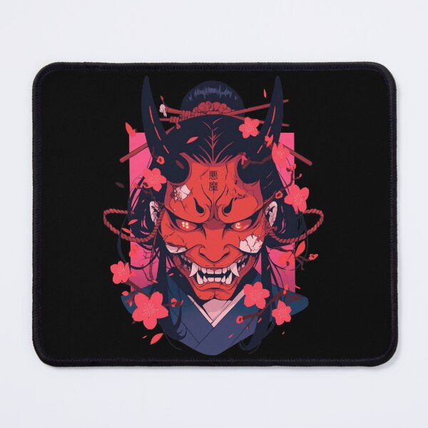 Item preview, Japanese demon mask AKM_04 designed and sold by NoNeed4InK.