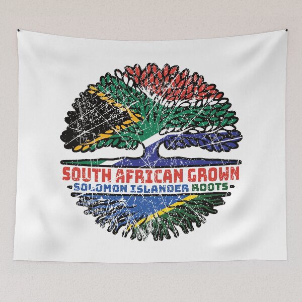 Item preview, Solomon Islands Solomon Islander South African South Africa Tree Roots Flag designed and sold by FlagX.