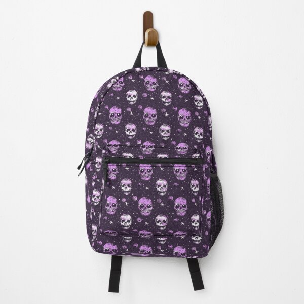 Item preview, Grunge Halloween Purple Skulls & Stars designed and sold by AgathaZolastore.