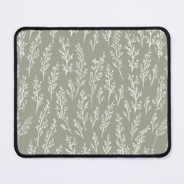 Item preview, Tiny weeds pattern - khaki green designed and sold by LindaSitniece.