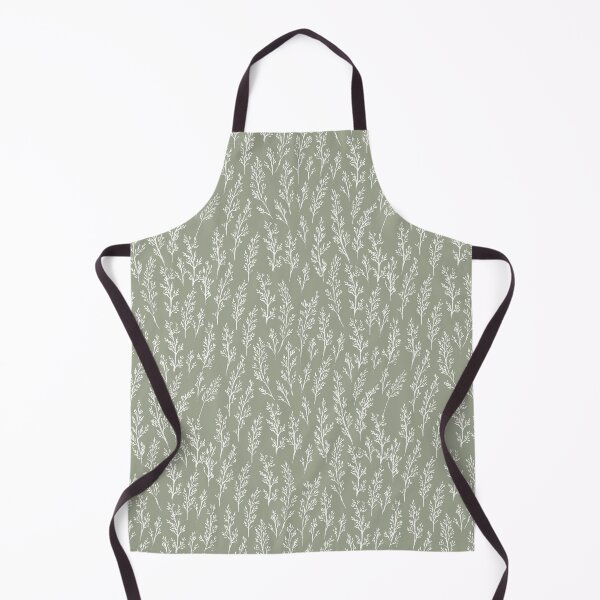 Item preview, Tiny weeds pattern - khaki green designed and sold by LindaSitniece.