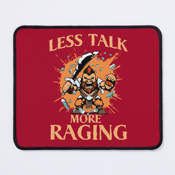 Item preview, D&D Barbarian - Less Talk, More Raging designed and sold by Meta Cortex.