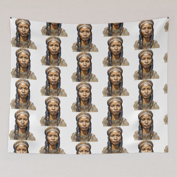 Item preview, African Watercolor Art, African Woman, African Style designed and sold by SRLND.