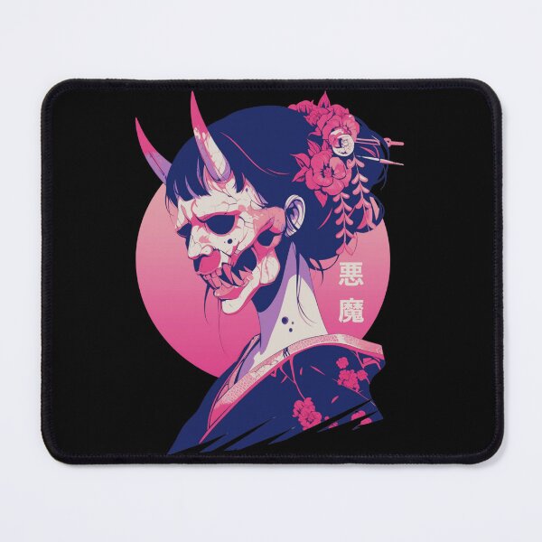 Item preview, Japanese demon mask AKM_05 designed and sold by NoNeed4InK.