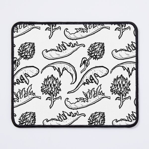 Item preview, Artichoke Repeat Pattern Black and White designed and sold by Nigh-designs.