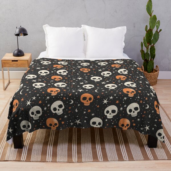 Item preview, Grunge Halloween Pumpkins, Stars and Moons on Black Background designed and sold by AgathaZolastore.