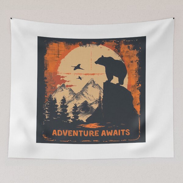 Item preview, Adventure Awaits: Bear in the Wilderness designed and sold by NatureStyle555.