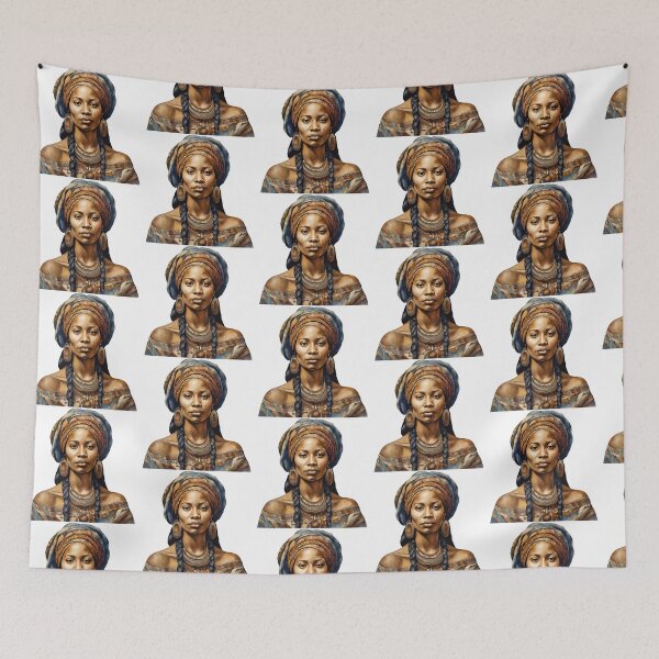 Item preview, African Watercolor Art, African Woman, African Style designed and sold by SRLND.