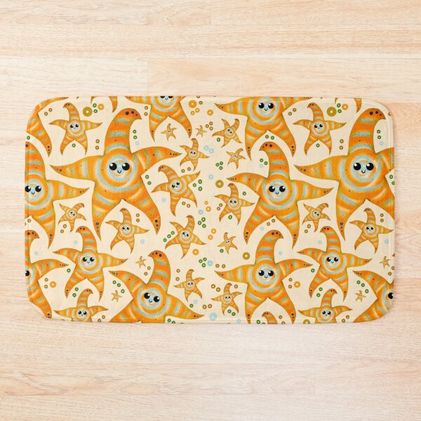 Item preview, cute orange spiral starfish - light designed and sold by doveydotdraws.