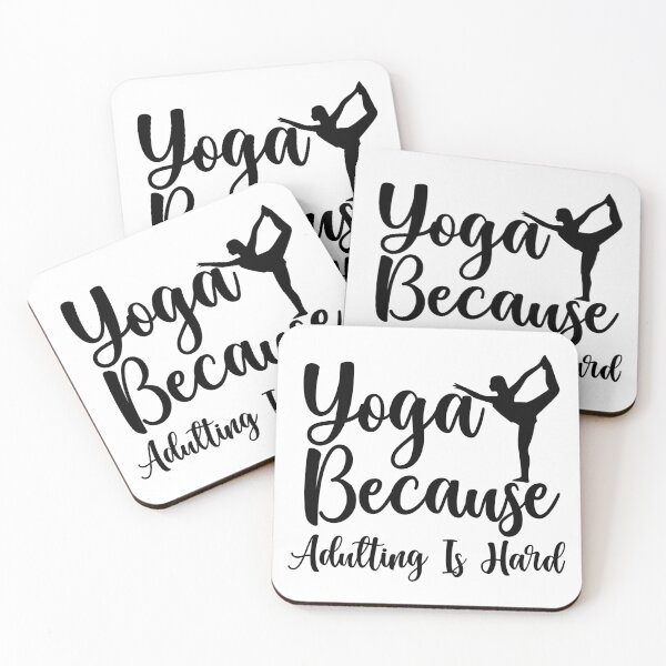 Item preview, Yoga Because Adulting is Hard designed and sold by Ze G.