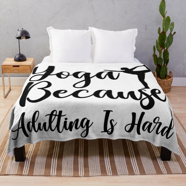 Item preview, Yoga Because Adulting is Hard designed and sold by Ze G.