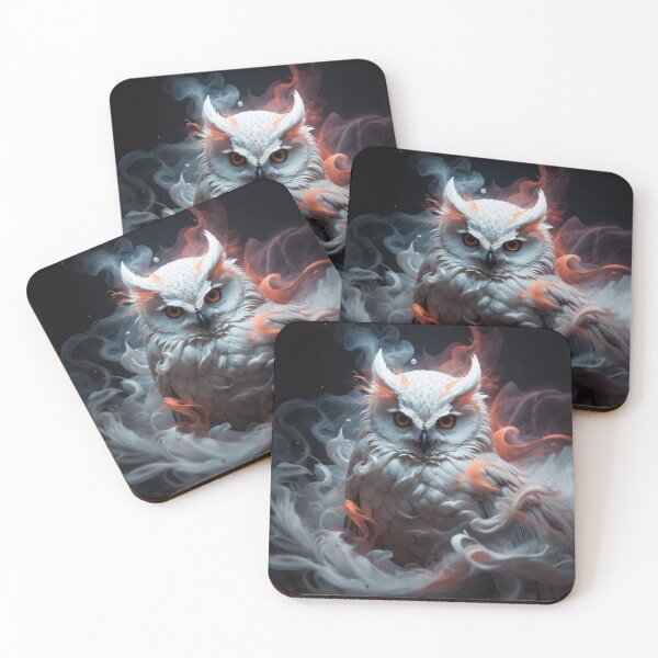 Item preview, Mystic Owl in Smoke and Fire - Exclusive Art by LaLi Designs designed and sold by LaLi-Designs.