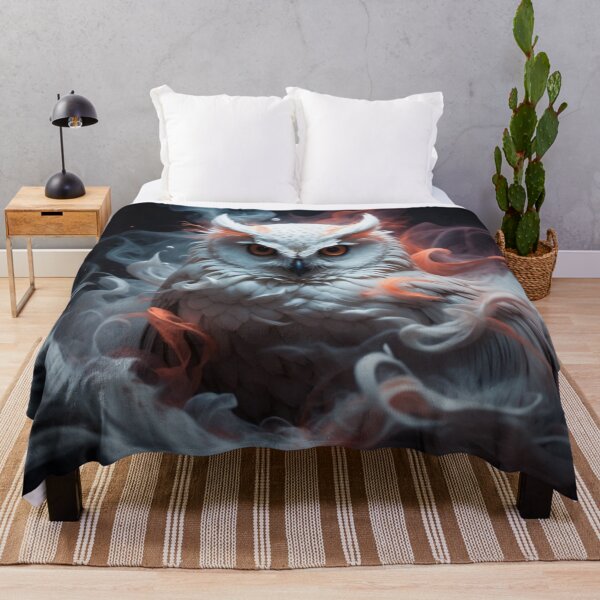 Item preview, Mystic Owl in Smoke and Fire - Exclusive Art by LaLi Designs designed and sold by LaLi-Designs.