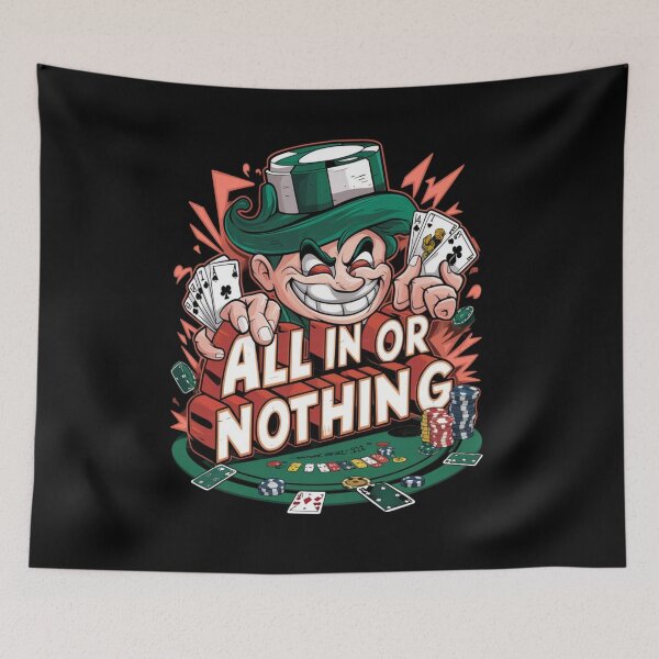 Item preview, All in or nothing - Poker hands - Casino vibes designed and sold by JansenGS.