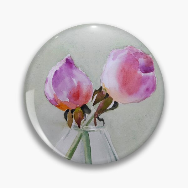 Item preview, A little study of Rosebuds with Sage backdrop designed and sold by Leisa O'Brien.
