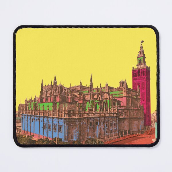 Item preview, Skyline Seville Cathedral, vintage landmark Spain designed and sold by Mauswohn.