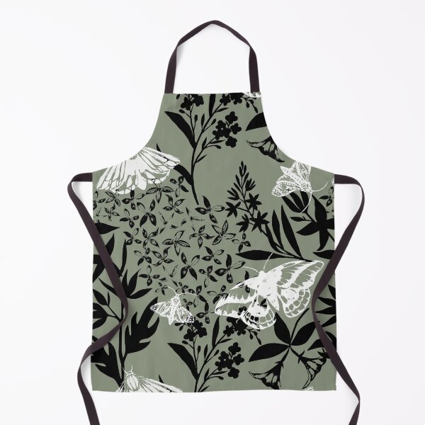 Item preview, moths and flowers graphic pattern  designed and sold by LindaSitniece.
