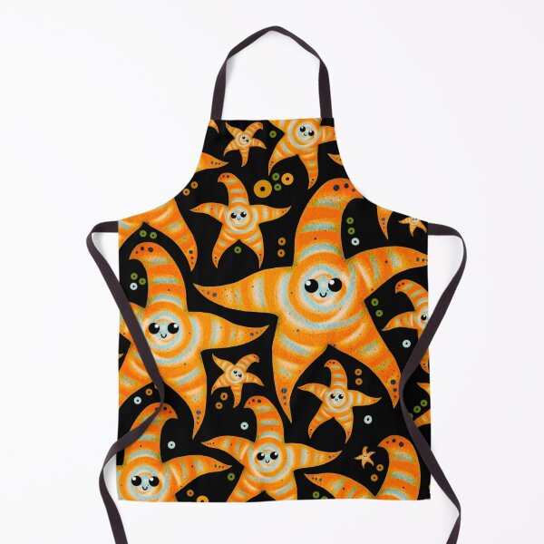 Item preview, cute orange spiral starfish - dark designed and sold by doveydotdraws.