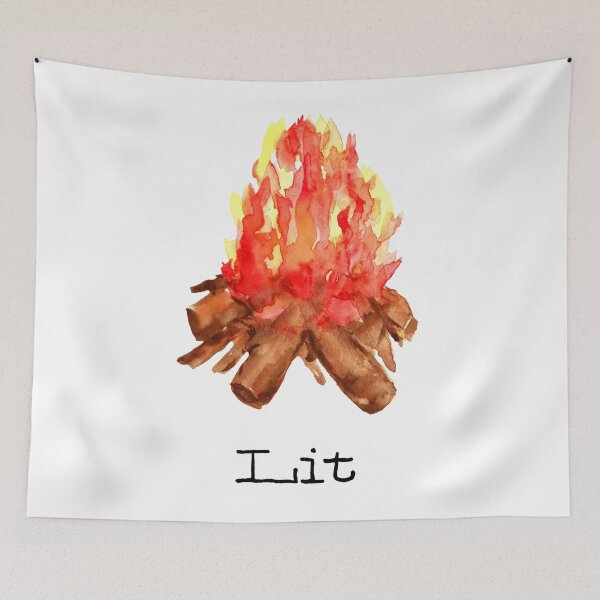 Item preview, Lit Campfire Summer Camping designed and sold by laurabethlove.