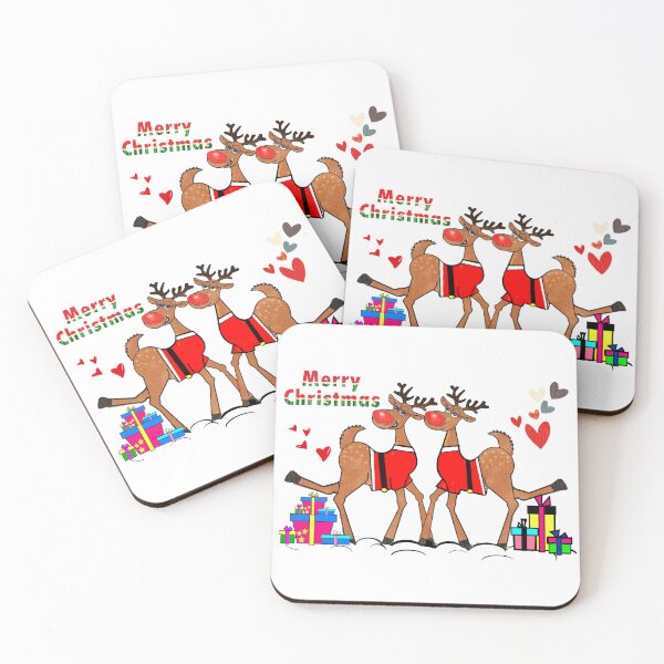 Item preview, Reindeers - Merry Christmas  designed and sold by Shirley cute art .