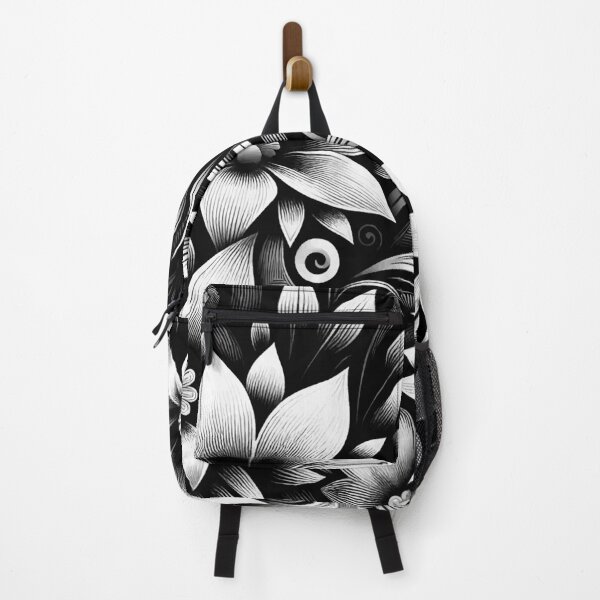 Item preview, Black and white designer background with flowers. designed and sold by Nataliya Kretsu.