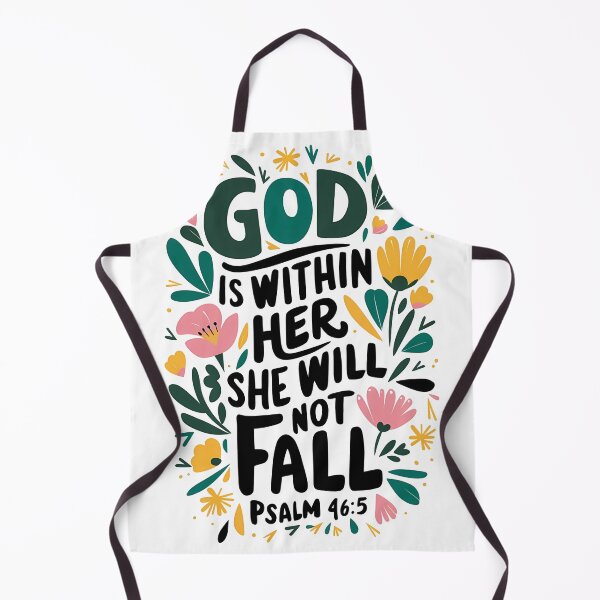 Item preview, GOD IS WITHING HER SHE WILL NOT FALL BIBLE VERSE designed and sold by TypoDesigned.