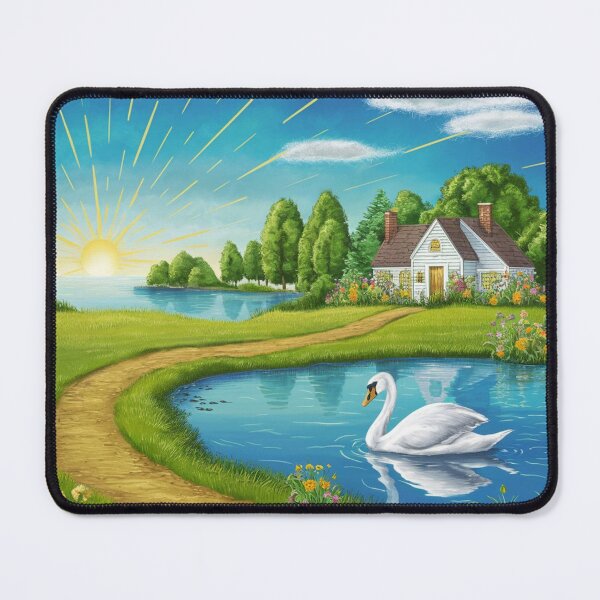 Item preview, "Grace on Water: Swan Lake Elegance" designed and sold by JAMESAMORN.