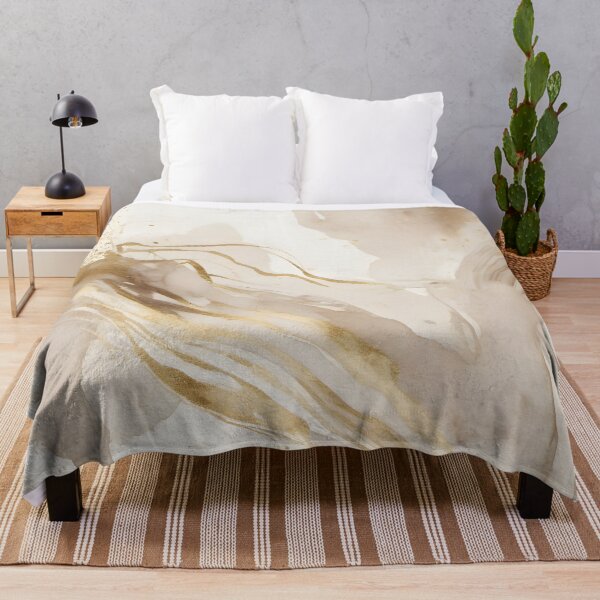 Item preview, Subtle Sophistication: Fluid Beige Design with Gentle Brown and Gold Highlights designed and sold by FreedomToDesign.