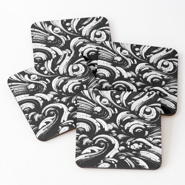 Item preview, Abstract background in a black-and-white color scheme designed and sold by Nataliya Kretsu.