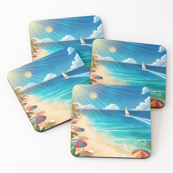Item preview, "Sun-Kissed Shores: Summer Beach Bliss" designed and sold by JAMESAMORN.