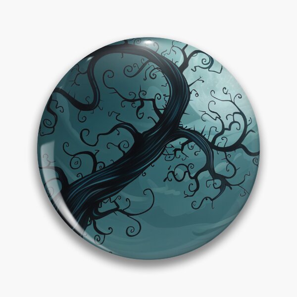 Item preview, A twisted tree silhouette against a full moon in a night sky designed and sold by Jerhus.