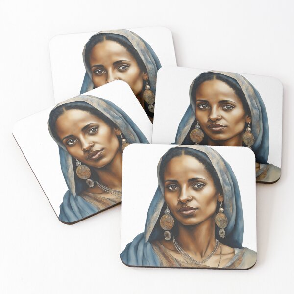 Item preview, Eritrean Watercolor Art, Eritrean Woman, African Style, Eritrea designed and sold by SRLND.