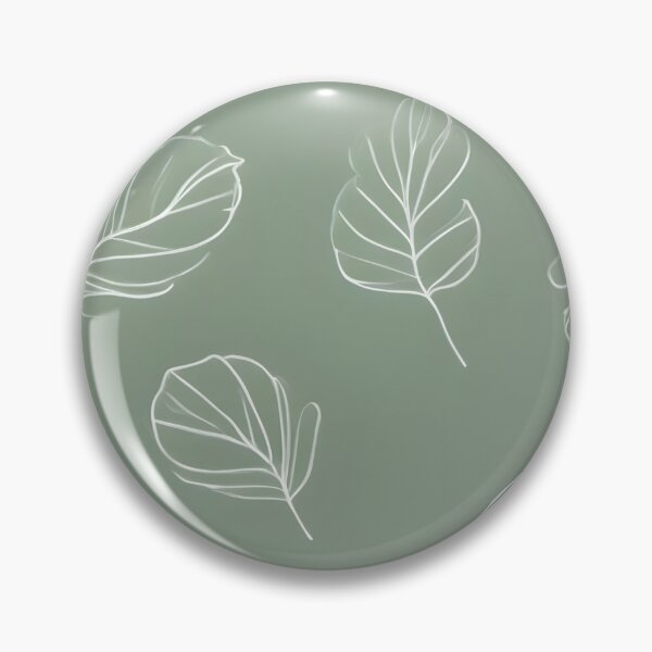 Item preview, Serena simplicidad: elegante diseño botánico en verde apagado designed and sold by FreedomToDesign.