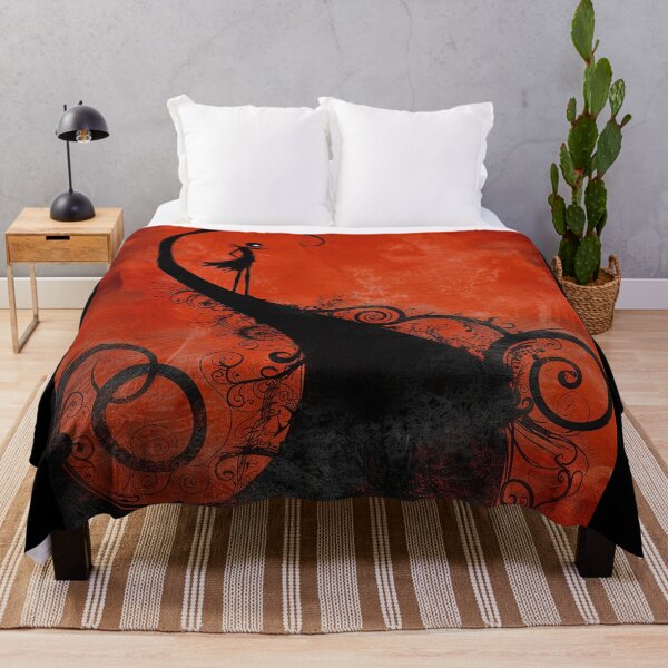 Item preview, Silhouette of a figure standing on a twisted branch against a red background designed and sold by Jerhus.