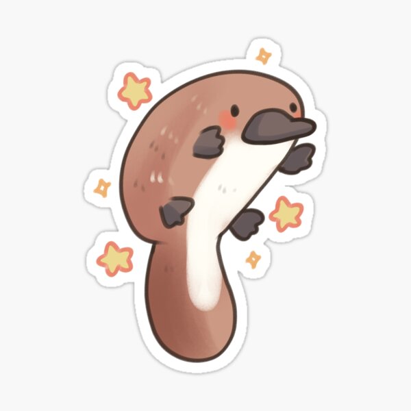 Item preview, Cute platypus with stars illustration  designed and sold by Artofmayara.