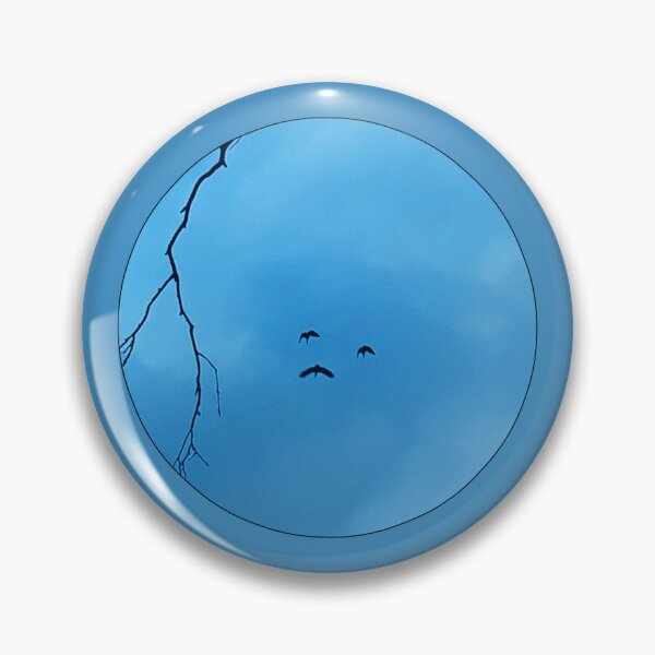 Item preview, Face Pareidolia Birds Feeling Blue Sad Face 1 of 4 designed and sold by Beachy.