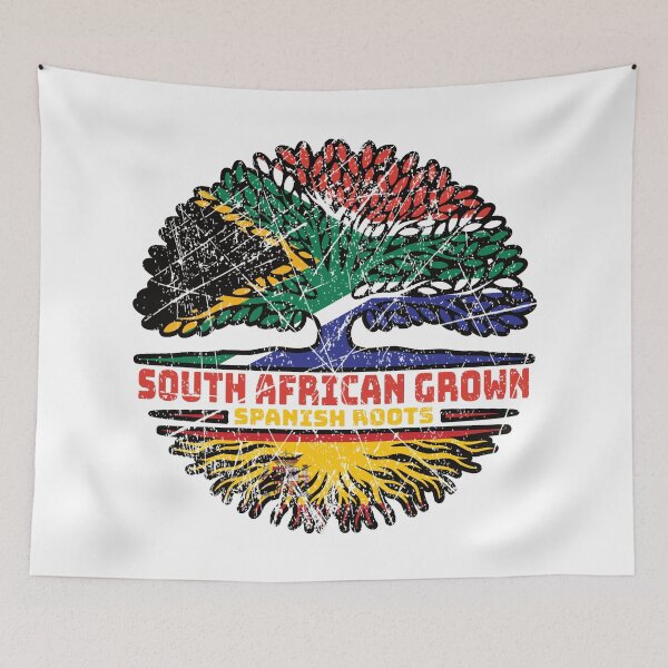 Item preview, Spain Spanish South African South Africa Tree Roots Flag designed and sold by FlagX.