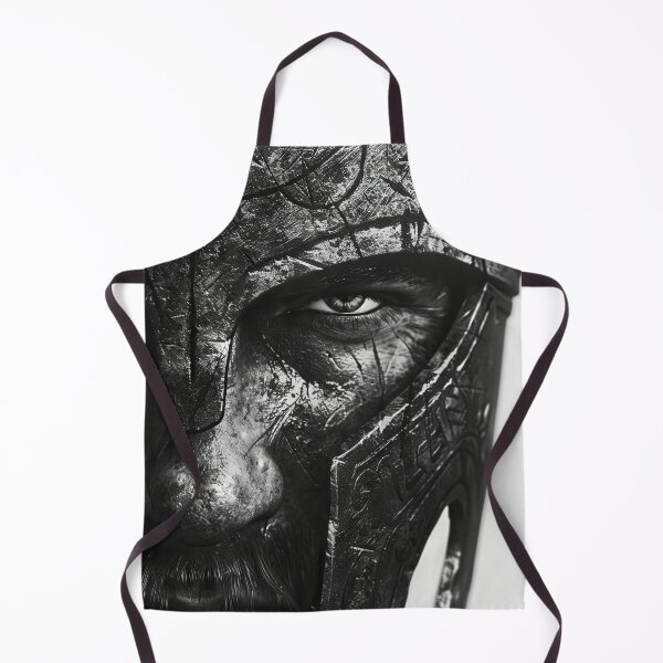 Item preview, Close-up of the face of a warrior in a helmet designed and sold by Jerhus.