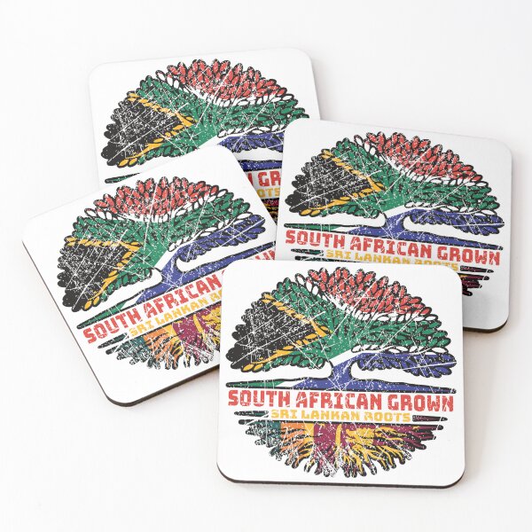 Item preview, Sri Lanka Sri Lankan South African South Africa Tree Roots Flag designed and sold by FlagX.