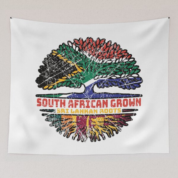 Item preview, Sri Lanka Sri Lankan South African South Africa Tree Roots Flag designed and sold by FlagX.